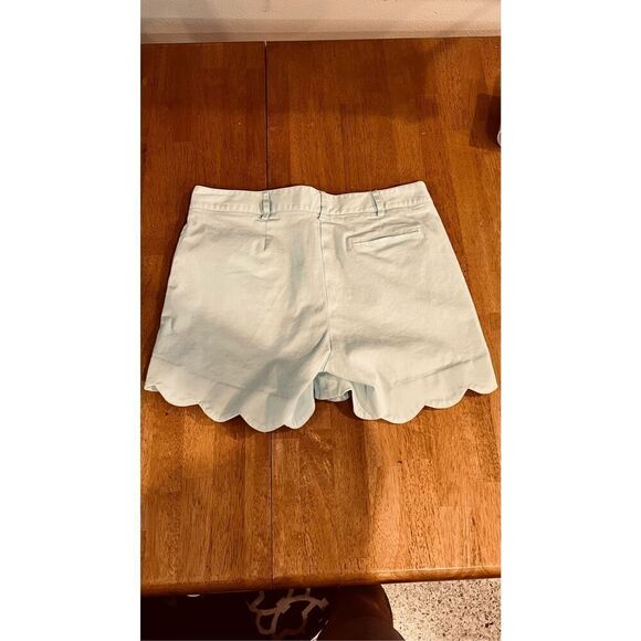 J. Mclaughlin Blue Scalloped Shorts Womens Size  4 - Picture 6 of 10